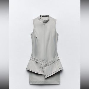 Zara Belted Short Dress w/ Pockets